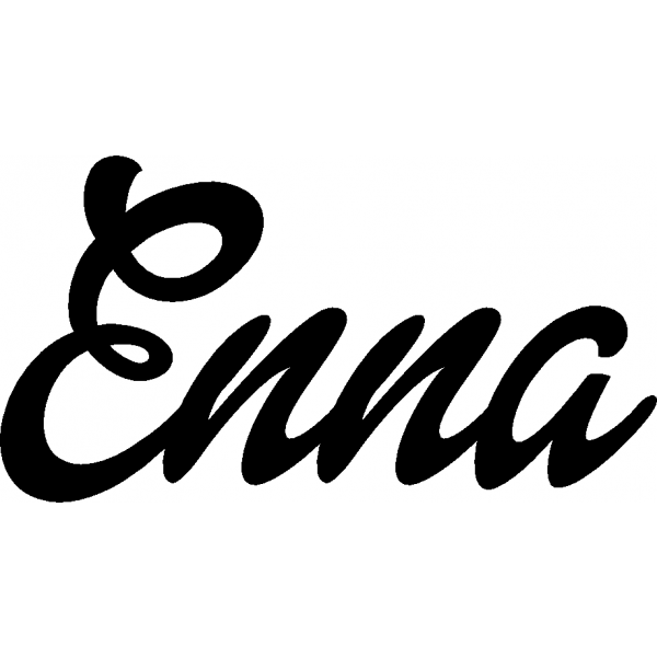 Enna - Schriftzug aus Birke-Sperrholz
