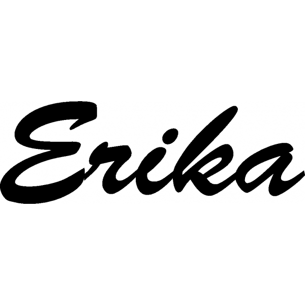 Erika - Schriftzug aus Birke-Sperrholz
