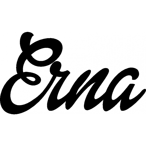 Erna - Schriftzug aus Birke-Sperrholz