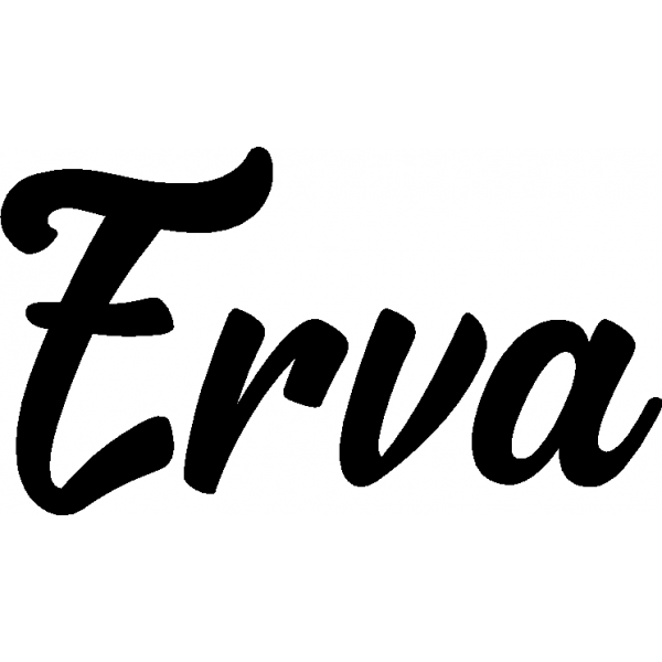 Erva - Schriftzug aus Birke-Sperrholz