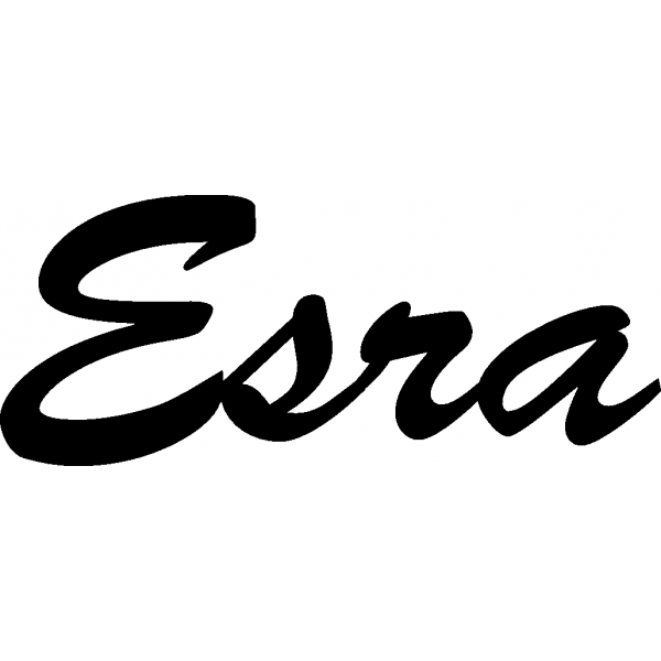 Esra - Schriftzug aus Birke-Sperrholz