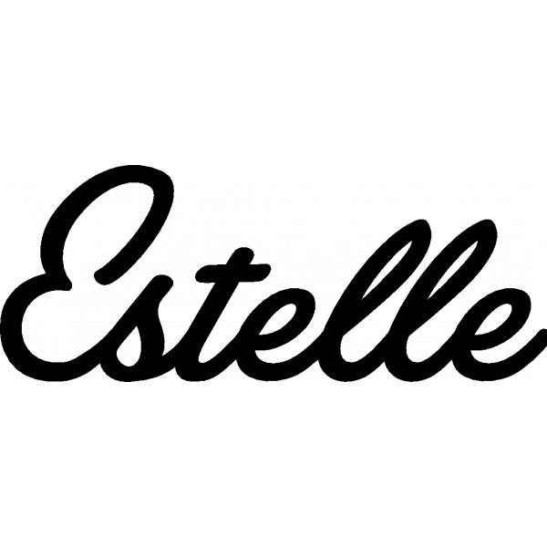 Estelle - Schriftzug aus Birke-Sperrholz