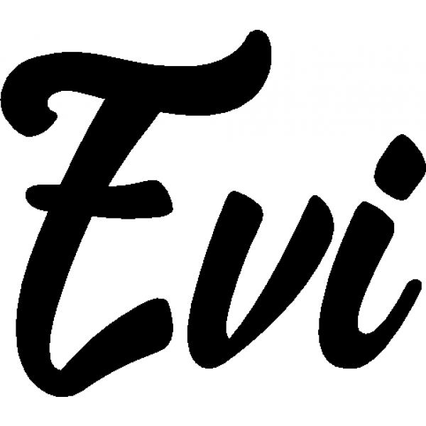 Evi - Schriftzug aus Birke-Sperrholz