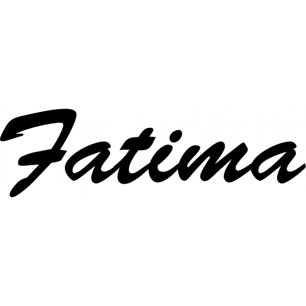 Fatima - Schriftzug aus Birke-Sperrholz