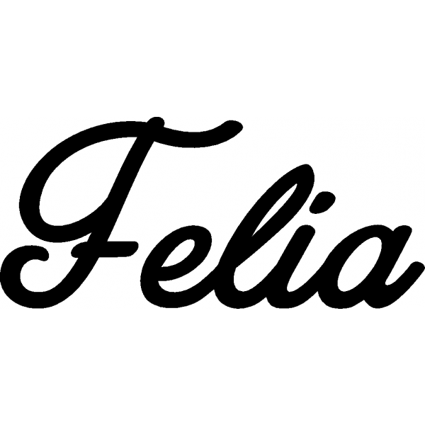 Felia - Schriftzug aus Birke-Sperrholz