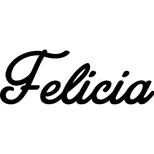 Felicia - Schriftzug aus Birke-Sperrholz