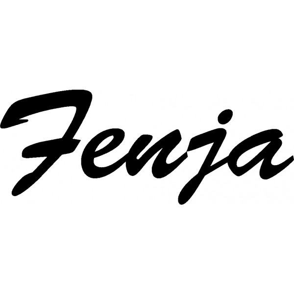 Fenja - Schriftzug aus Birke-Sperrholz