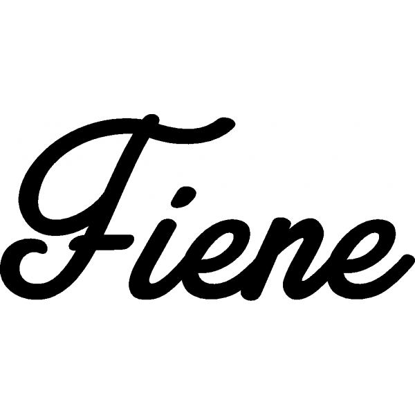 Fiene - Schriftzug aus Birke-Sperrholz