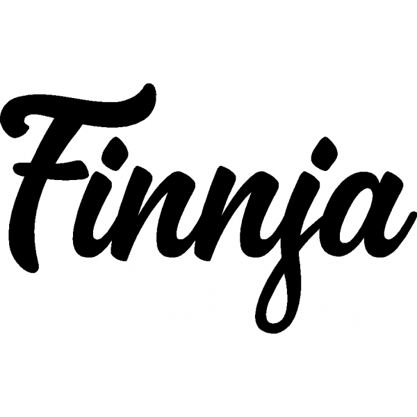 Finnja - Schriftzug aus Birke-Sperrholz