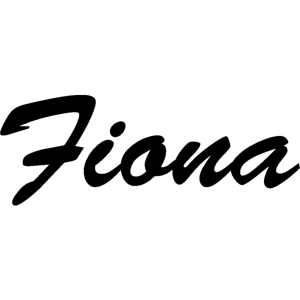 Fiona - Schriftzug aus Birke-Sperrholz