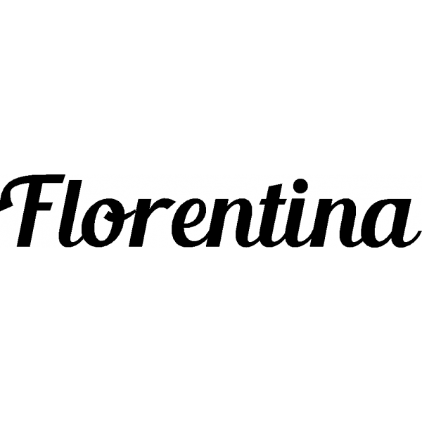 Florentina - Schriftzug aus Birke-Sperrholz
