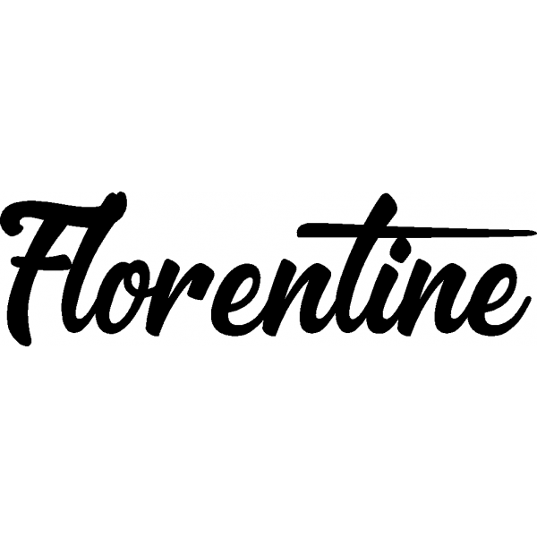 Florentine - Schriftzug aus Birke-Sperrholz