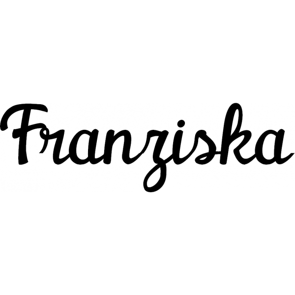 Franziska - Schriftzug aus Birke-Sperrholz