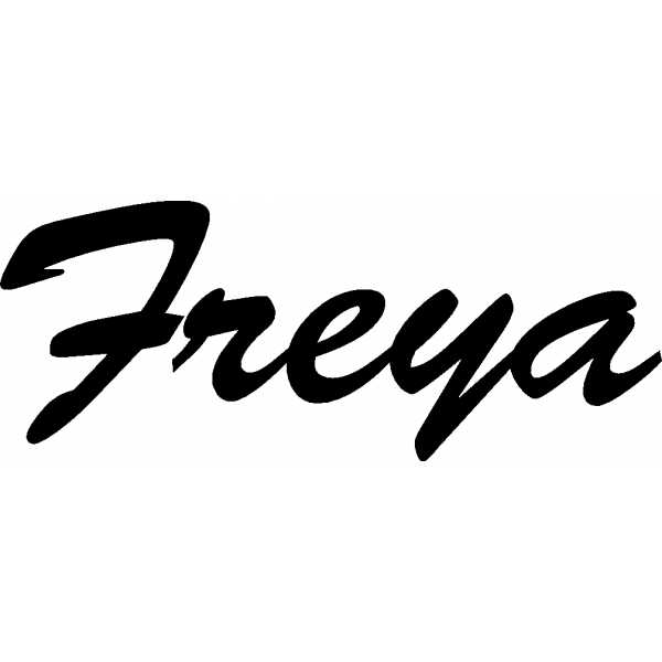 Freya - Schriftzug aus Birke-Sperrholz