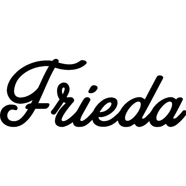 Frieda - Schriftzug aus Birke-Sperrholz