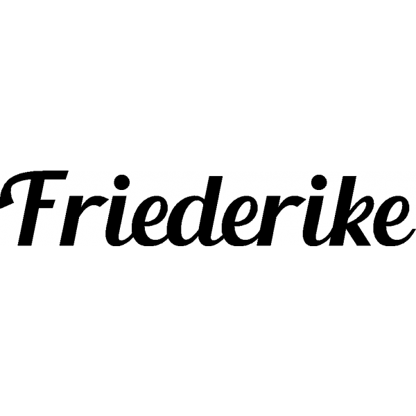 Friederike - Schriftzug aus Birke-Sperrholz