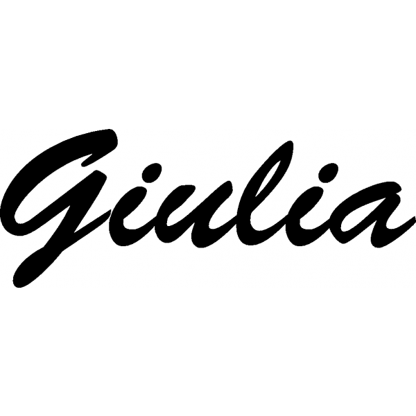 Giulia - Schriftzug aus Birke-Sperrholz