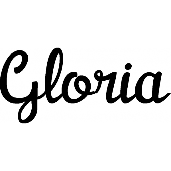 Gloria - Schriftzug aus Birke-Sperrholz