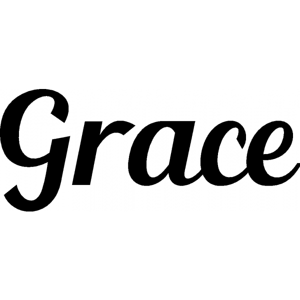 Grace - Schriftzug aus Birke-Sperrholz
