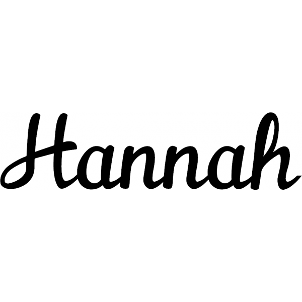Hannah - Schriftzug aus Birke-Sperrholz