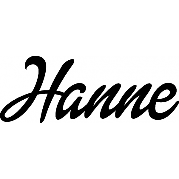 Hanne - Schriftzug aus Birke-Sperrholz