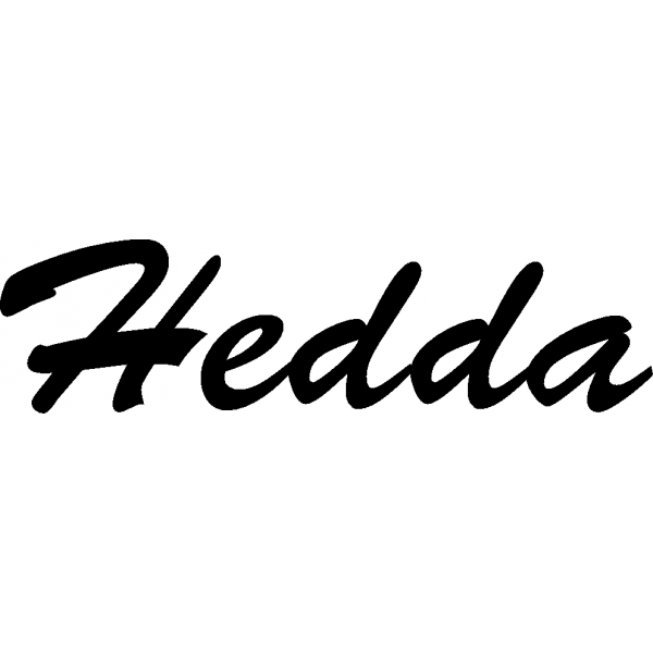 Hedda - Schriftzug aus Birke-Sperrholz