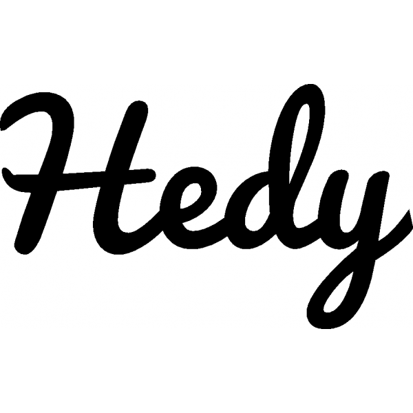 Hedy - Schriftzug aus Birke-Sperrholz