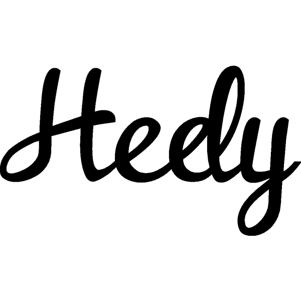 Hedy - Schriftzug aus Birke-Sperrholz