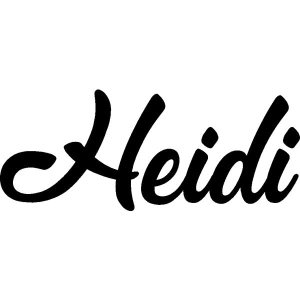Heidi - Schriftzug aus Birke-Sperrholz