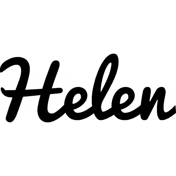 Helen - Schriftzug aus Birke-Sperrholz