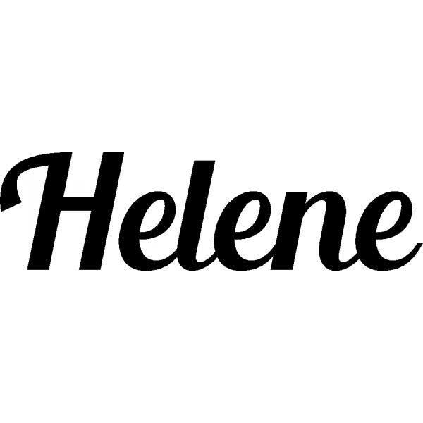 Helene - Schriftzug aus Birke-Sperrholz