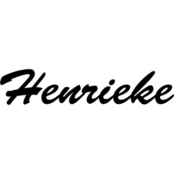 Henrieke - Schriftzug aus Birke-Sperrholz