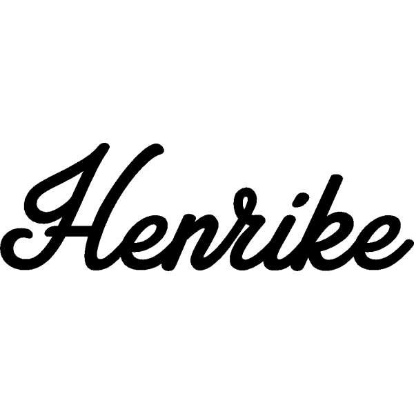Henrike - Schriftzug aus Birke-Sperrholz