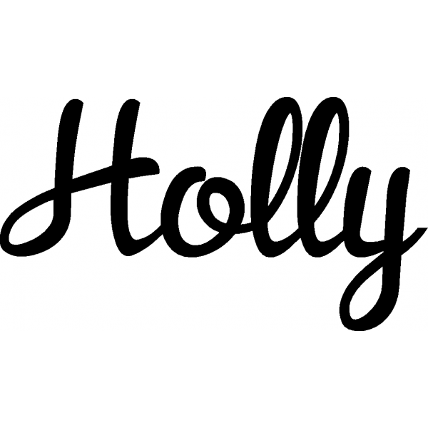 Holly - Schriftzug aus Birke-Sperrholz