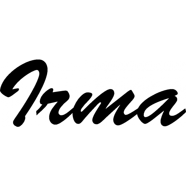 Irma - Schriftzug aus Birke-Sperrholz