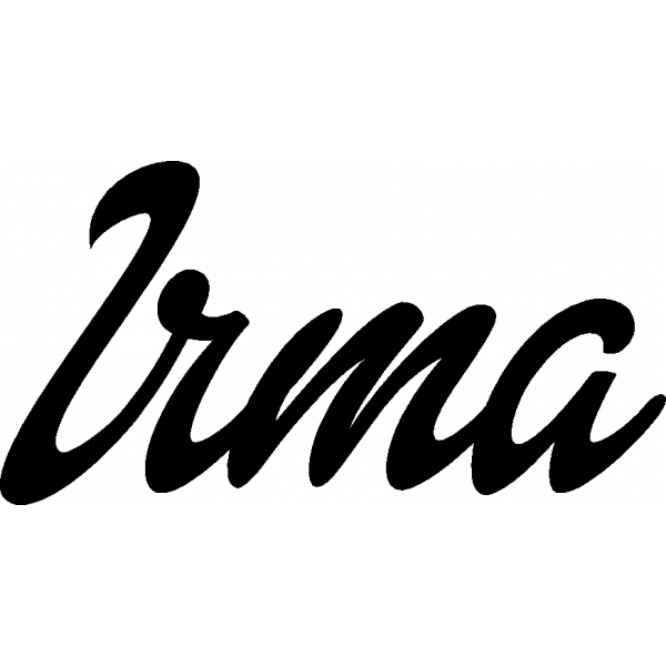 Irma - Schriftzug aus Birke-Sperrholz