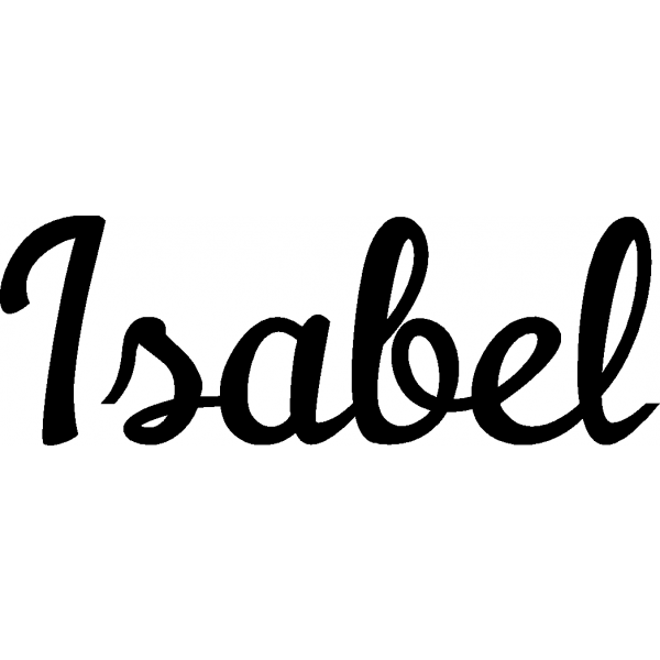 Isabel - Schriftzug aus Birke-Sperrholz