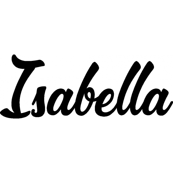 Isabella - Schriftzug aus Birke-Sperrholz
