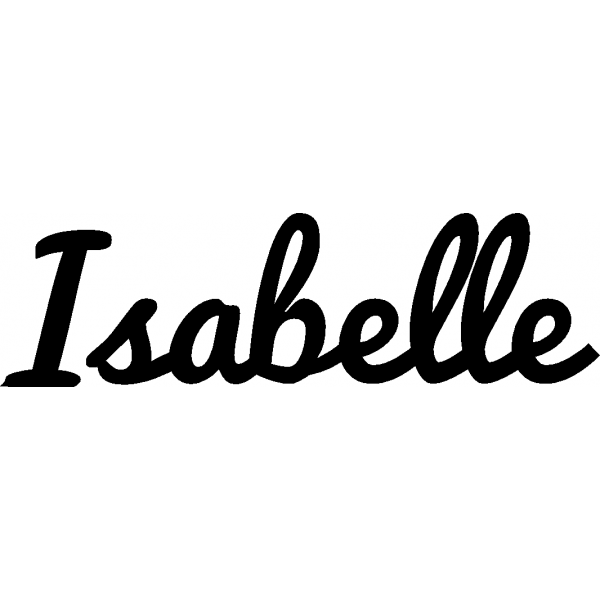 Isabelle - Schriftzug aus Birke-Sperrholz