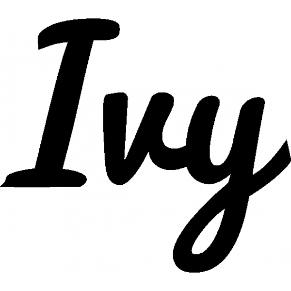 Ivy - Schriftzug aus Birke-Sperrholz