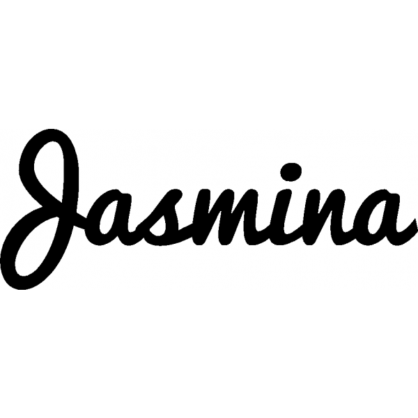 Jasmina - Schriftzug aus Birke-Sperrholz