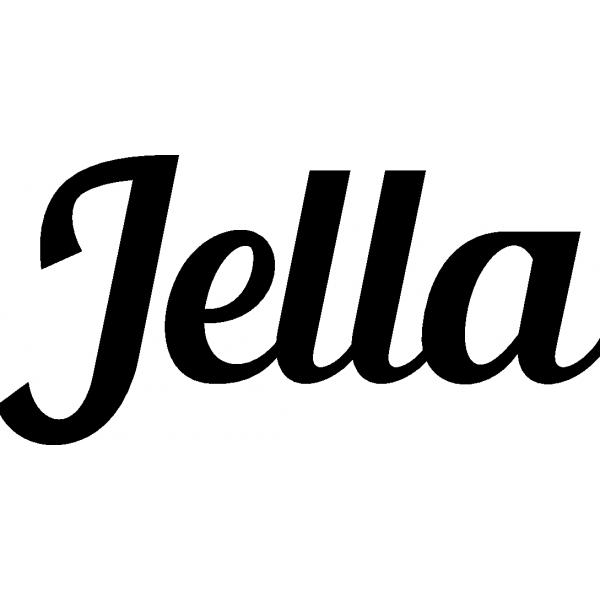 Jella - Schriftzug aus Birke-Sperrholz