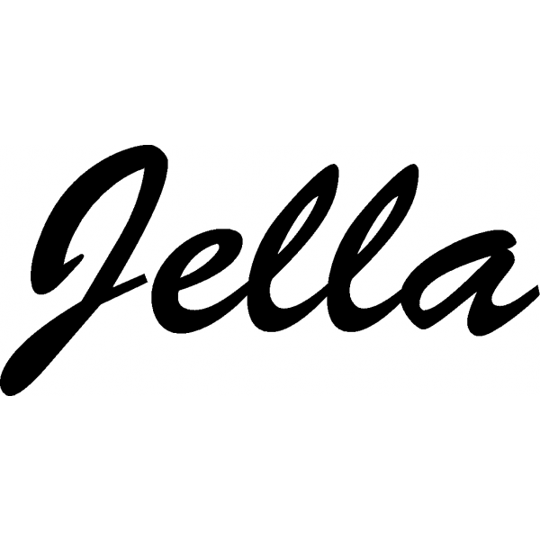 Jella - Schriftzug aus Birke-Sperrholz
