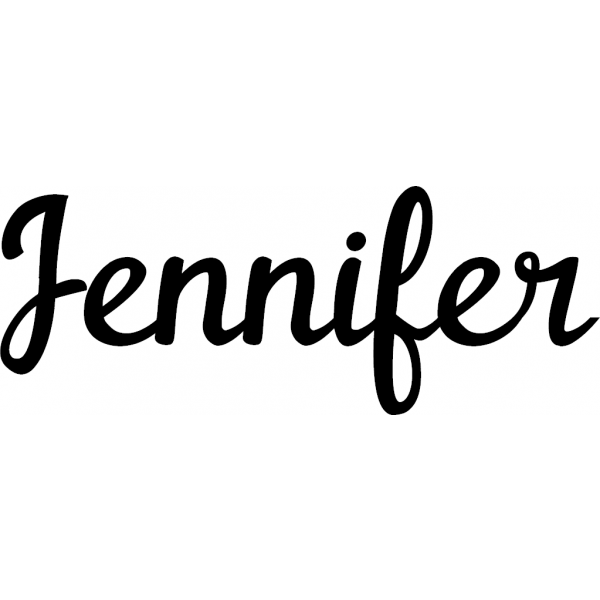 Jennifer - Schriftzug aus Birke-Sperrholz