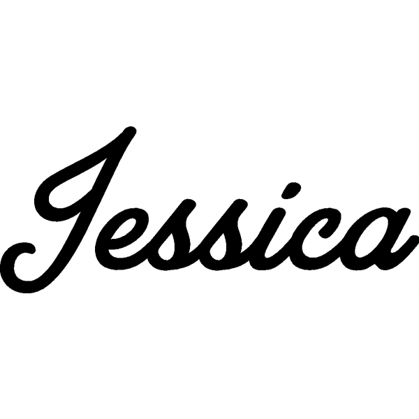 Jessica - Schriftzug aus Birke-Sperrholz