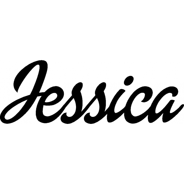 Jessica - Schriftzug aus Birke-Sperrholz