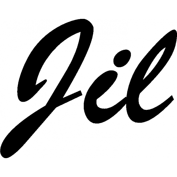 Jil - Schriftzug aus Birke-Sperrholz