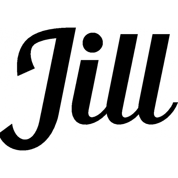 Jill - Schriftzug aus Birke-Sperrholz