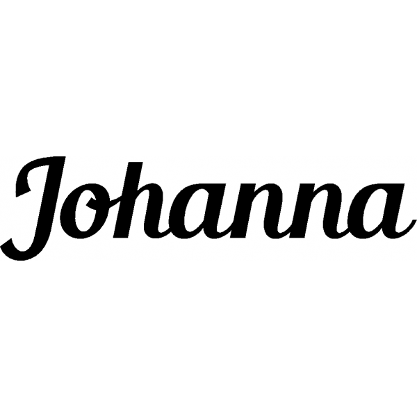 Johanna - Schriftzug aus Birke-Sperrholz