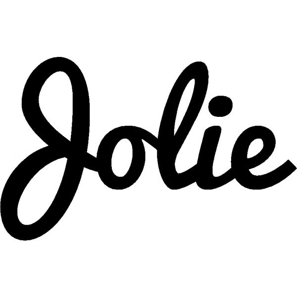 Jolie - Schriftzug aus Birke-Sperrholz